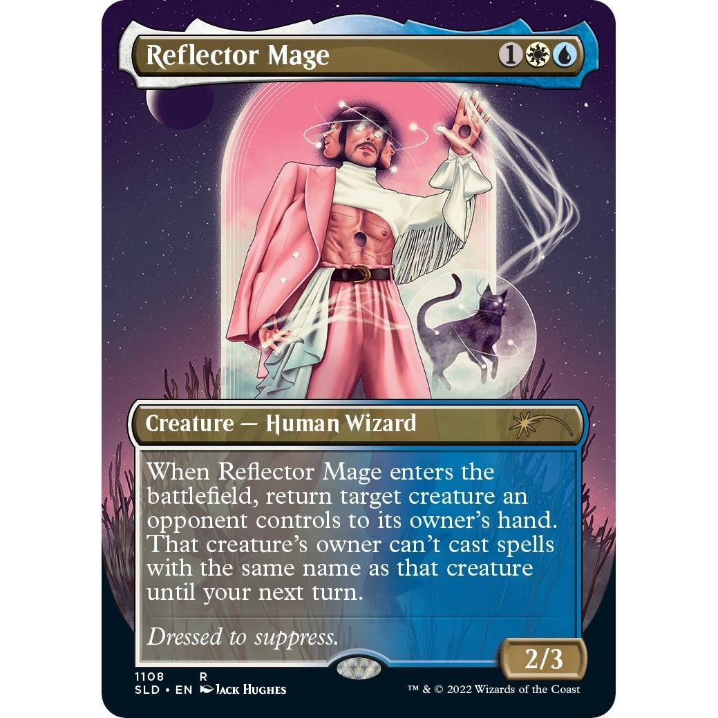 Image for Reflector Mage (Borderless) (1108) (SLD) - Magic: The Gathering