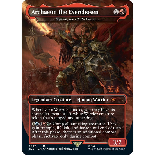 Image for Archaeon the Everchosen - Najeela, the Blade-Blossom (Borderless) (1032) (SLD) - Magic: The Gathering