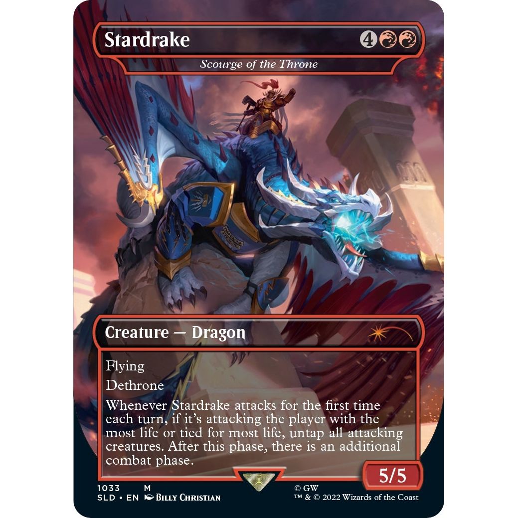 Image for Stardrake - Scourge of the Throne (Borderless) (1033) (SLD) - Magic: The Gathering