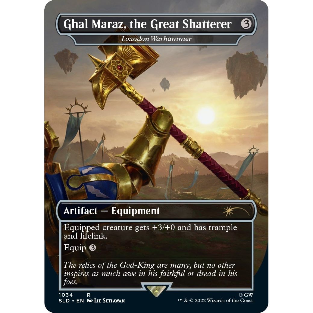 Image for Ghal Maraz, the Great Shatterer - Loxodon Warhammer (Borderless) (1034) (SLD) - Magic: The Gathering