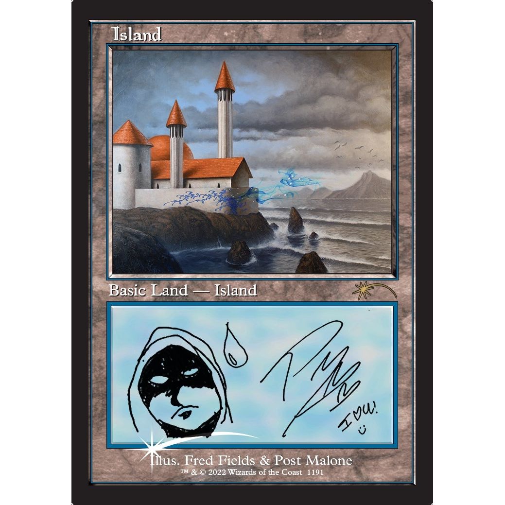 Image for Island (Post Malone) (1191) (SLD) - Magic: The Gathering