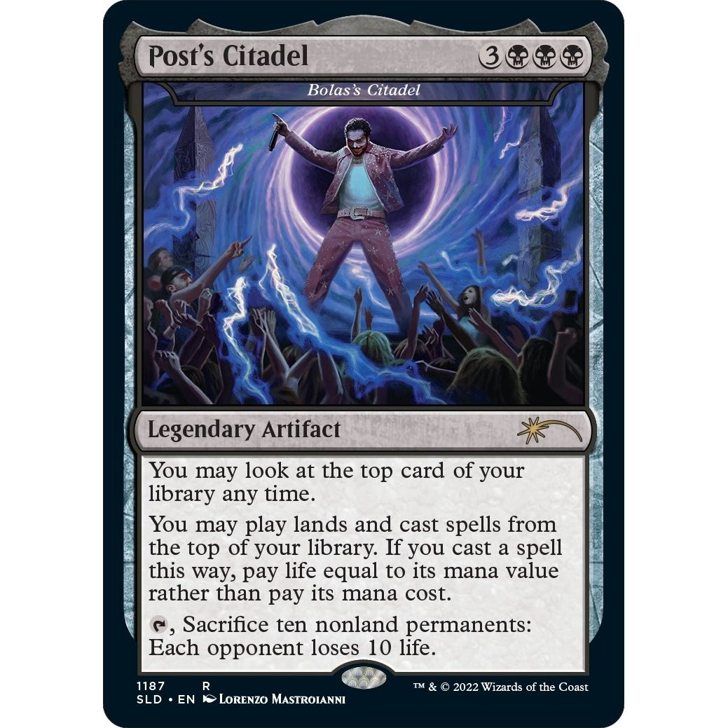 Image for Post's Citadel - Bolas's Citadel (Post Malone) (1187) (SLD) - Magic: The Gathering