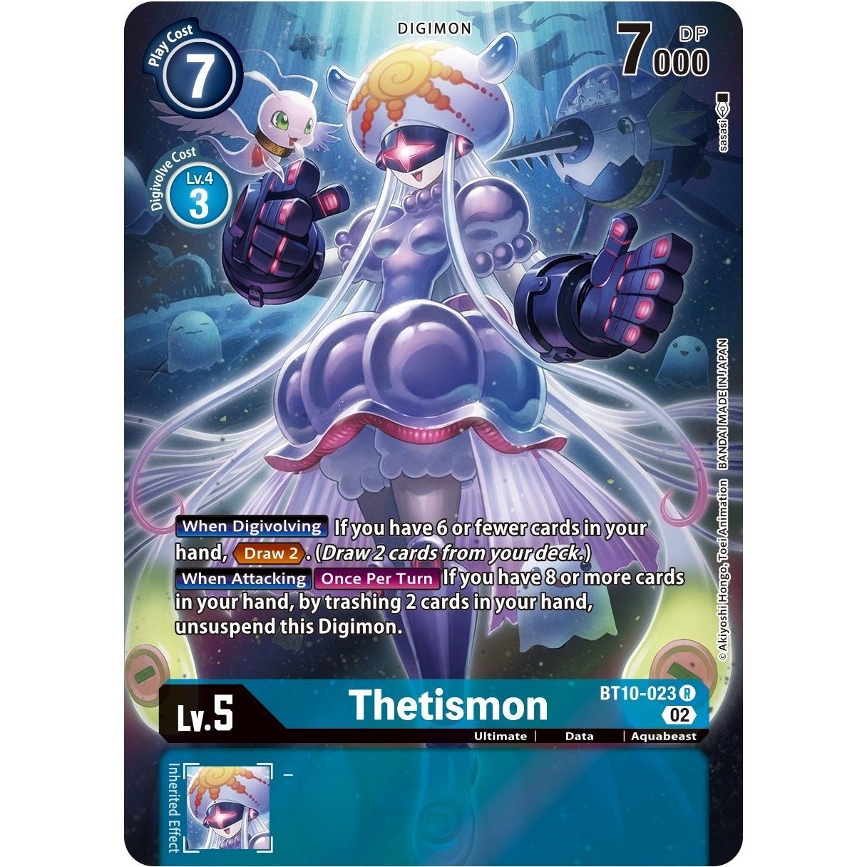 Image for Thetismon (Alternate Art) (BT10-023 R) (BT10) - Digimon Card Game