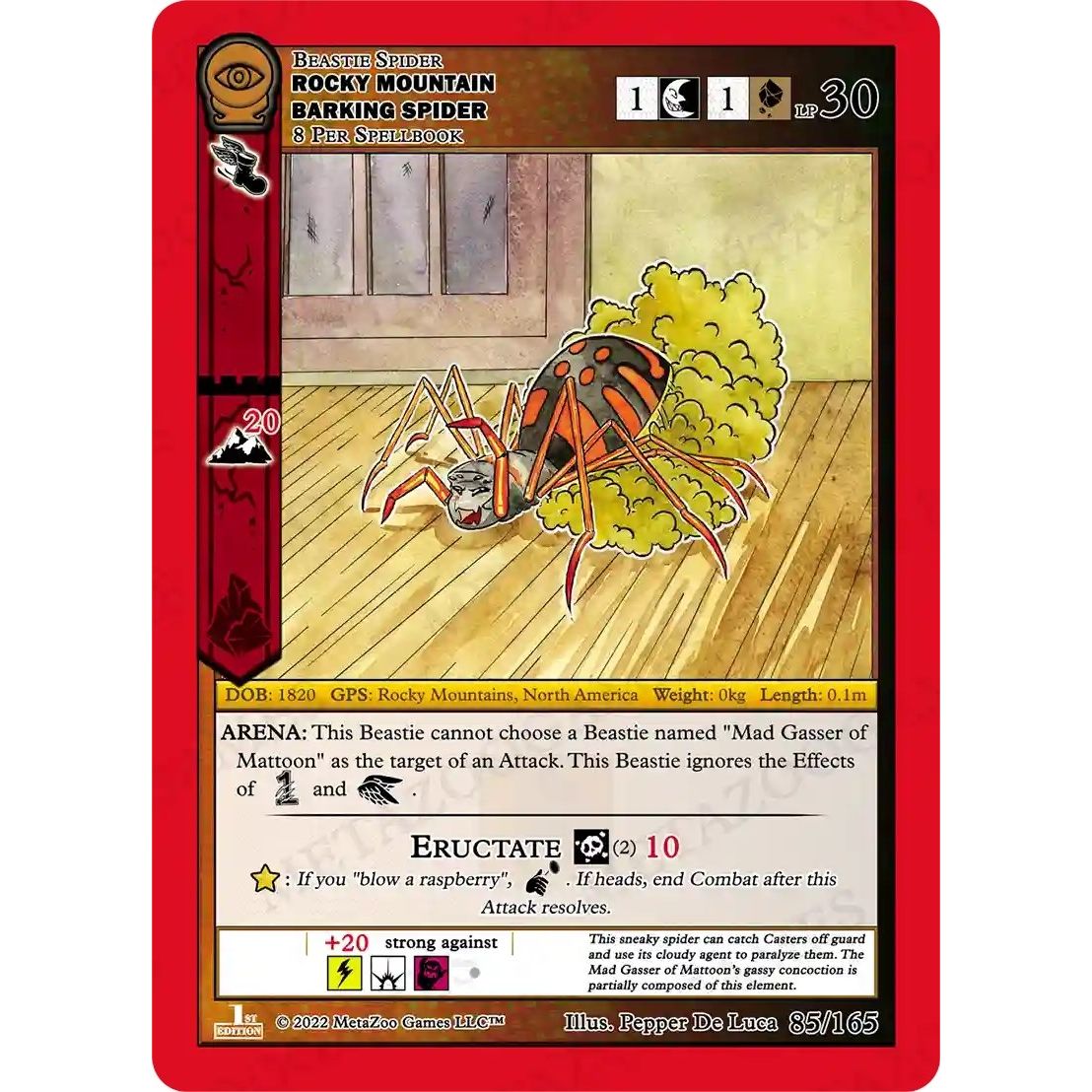 Image for Rocky Mountain Barking Spider (85/165) (SCE1E) - MetaZoo