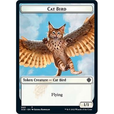 Image for Cat Bird // Faerie Double-Sided Token (5 // 10) (SCD) - Magic: The Gathering