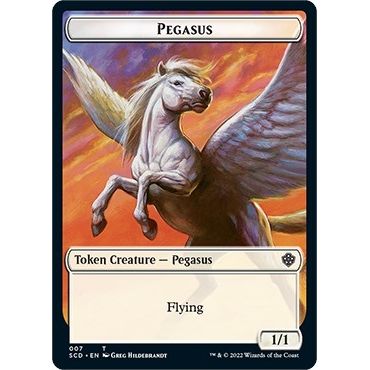 Image for Pegasus // Faerie Double-Sided Token (7 // 10) (SCD) - Magic: The Gathering
