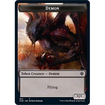 Image for Demon Double-Sided Token (12) (SCD) - Magic: The Gathering