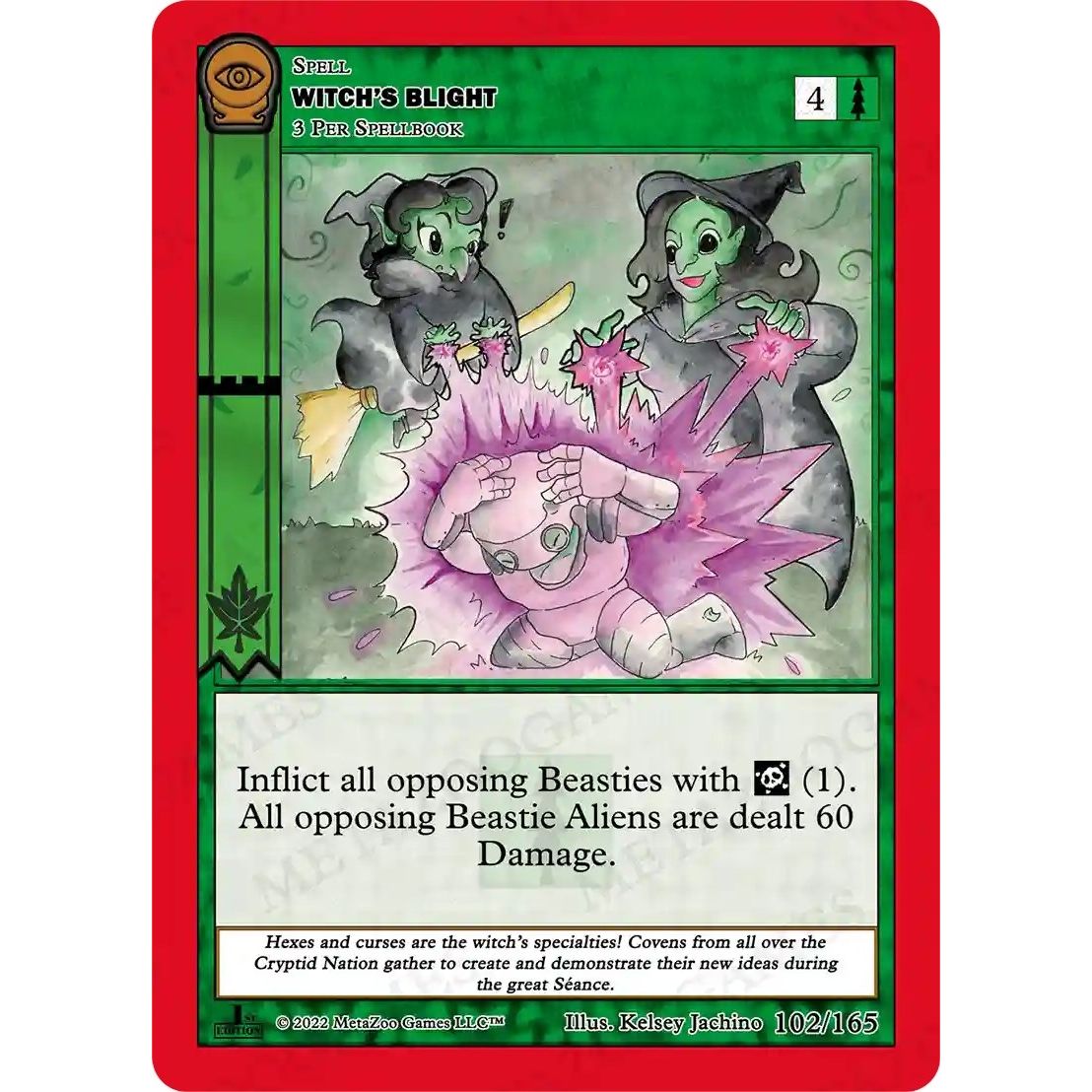 Image for Witch's Blight (102/165) (SCE1E) - MetaZoo