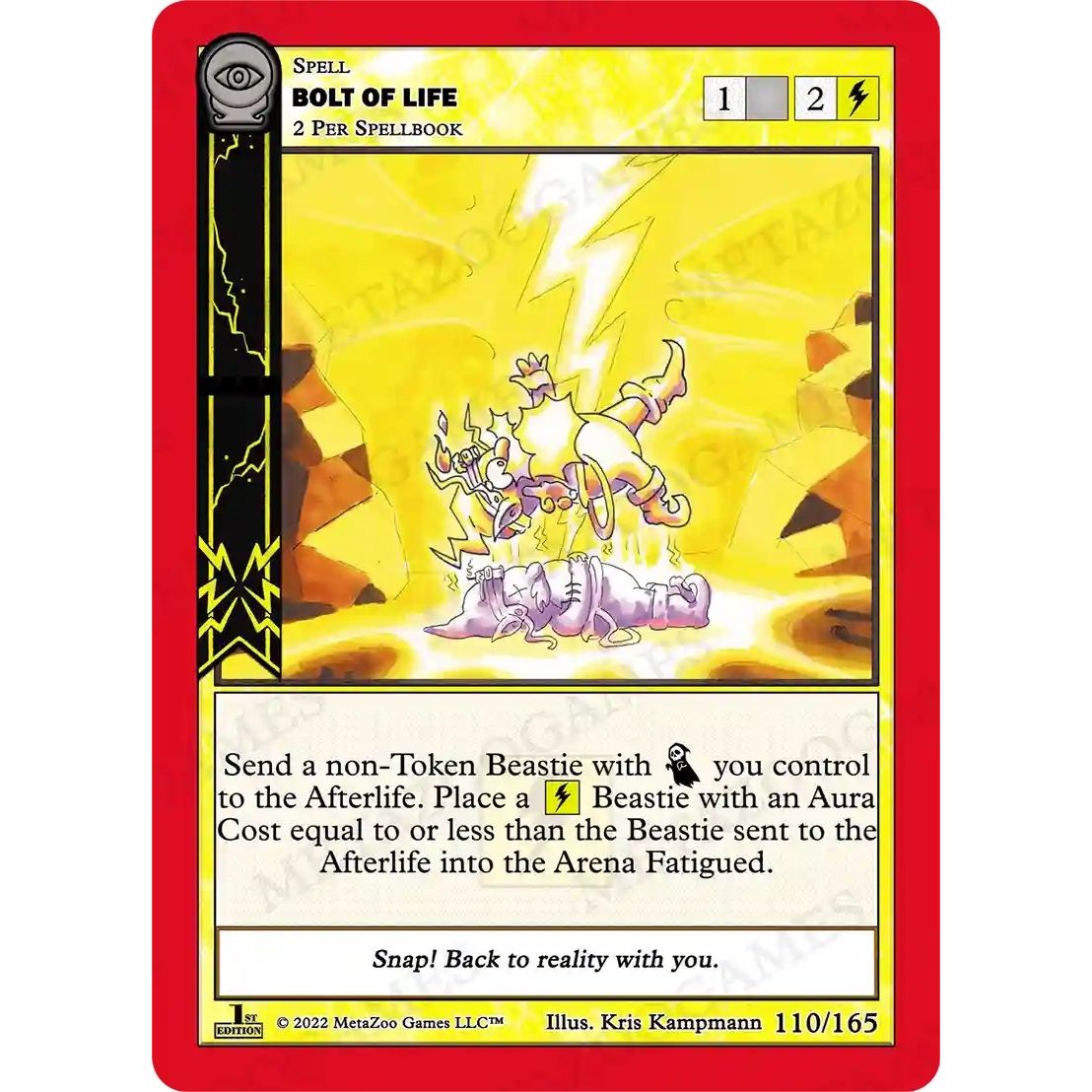 Image for Bolt of Life (110/165) (SCE1E) - MetaZoo