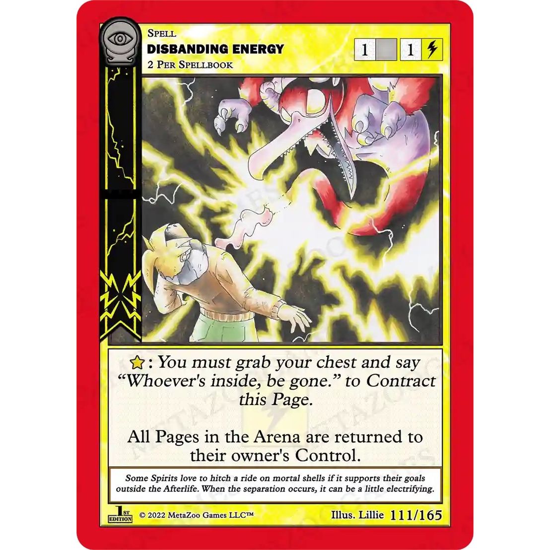 Image for Disbanding Energy (111/165) (SCE1E) - MetaZoo
