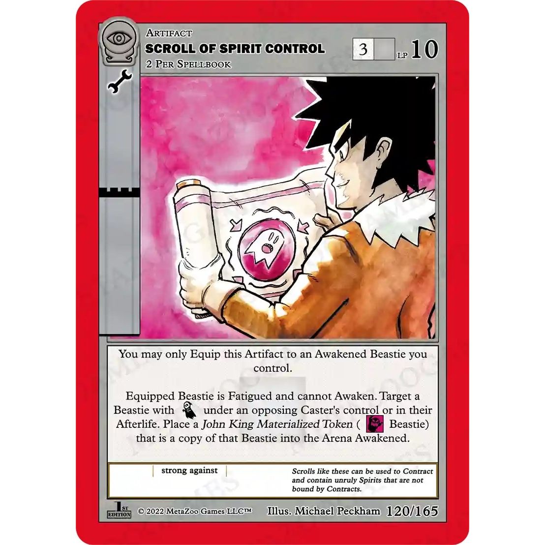 Image for Scroll of Spirit Control (120/165) (SCE1E) - MetaZoo