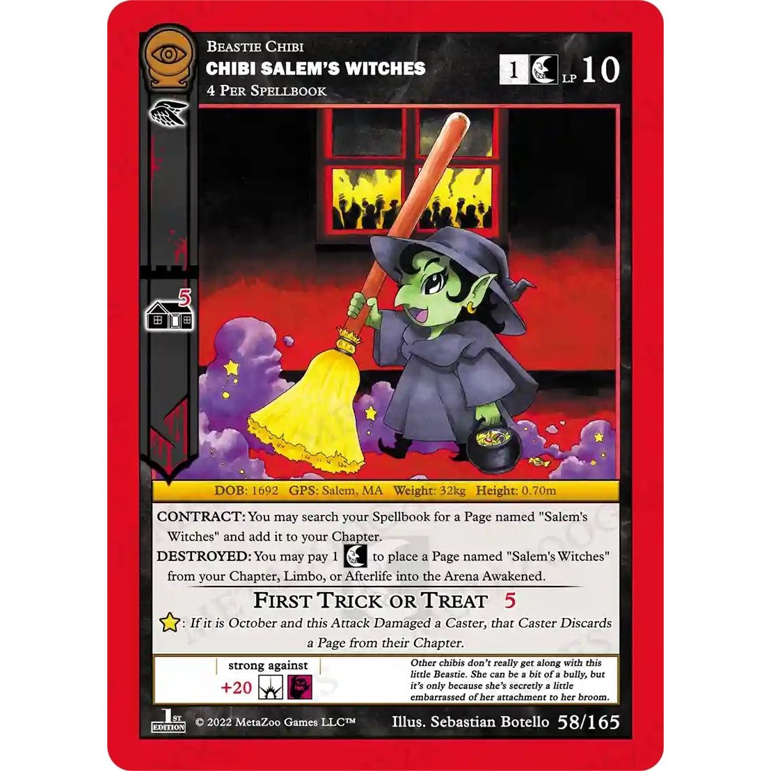 Image for Chibi Salem's Witches (58/165) (SCE1E) - MetaZoo