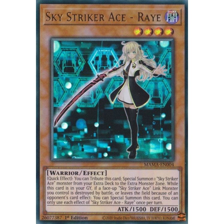 Image for Sky Striker Ace - Raye (MAMA-EN004) (MAMA) - YuGiOh