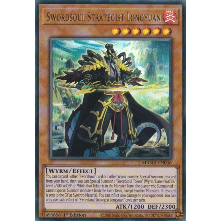 Image for Swordsoul Strategist Longyuan (MAMA-EN036) (MAMA) - YuGiOh