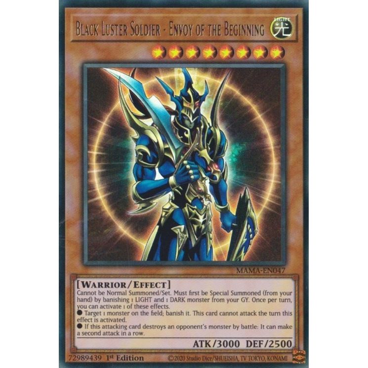 Image for Black Luster Soldier - Envoy of the Beginning (MAMA-EN047) (MAMA) - YuGiOh