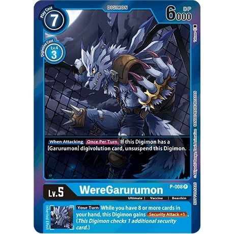 Image for WereGarurumon (Gift Box 2022) (P-008 P) (D-PR) - Digimon Card Game