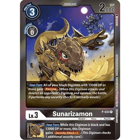 Image for Sunarizamon (Gift Box 2022) (P-033 P) (D-PR) - Digimon Card Game