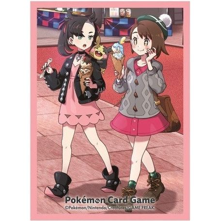 Image for Pokemon TCG: Pokemon Center Japan Exclusive Card Sleeves - Pokemon Trainers OFF SHOT! Marnie & Gloria (64-Pack) - Card Sleeves