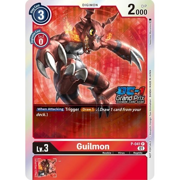Image for Guilmon (DC-1 2022 Stamped) (P-041 P) (D-PR) - Digimon Card Game