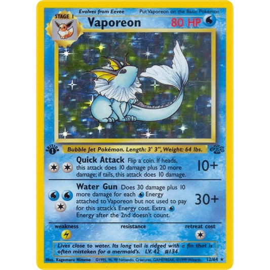 Image for Vaporeon (12) (12/64) (JU) - Pokemon