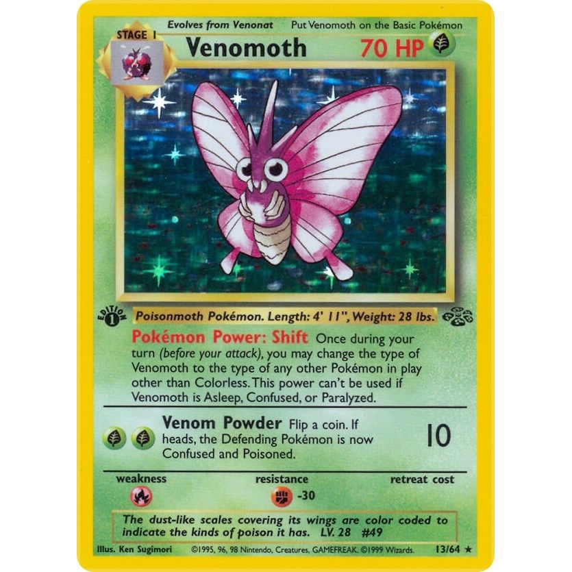 Image for Venomoth (13) (13/64) (JU) - Pokemon