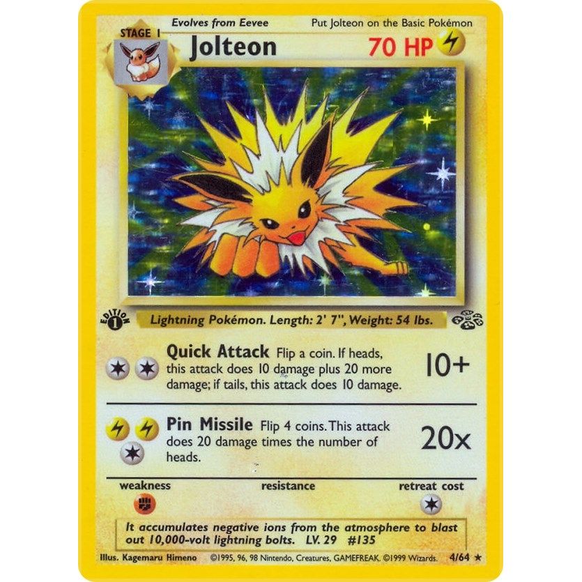 Image for Jolteon (4) (04/64) (JU) - Pokemon