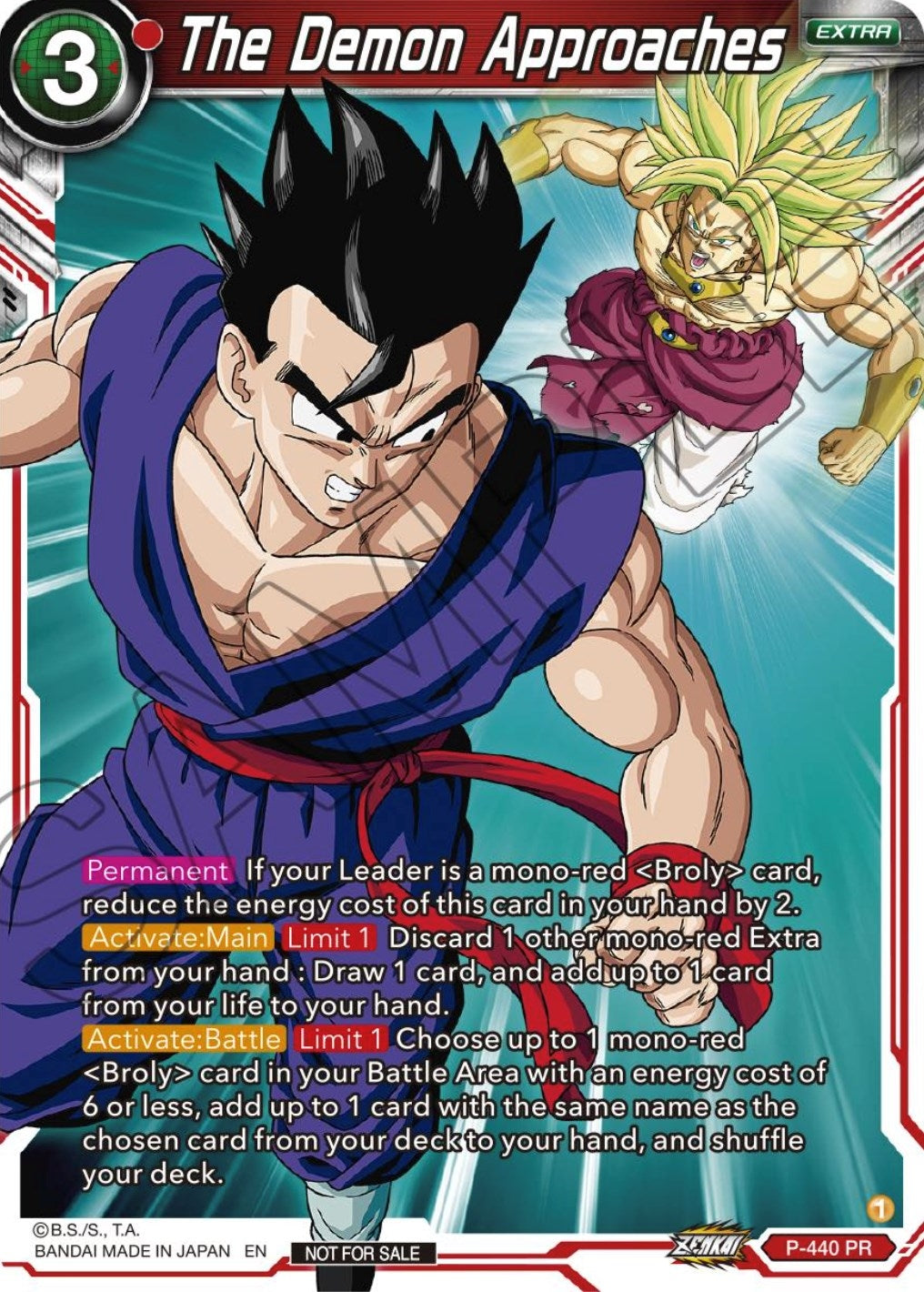 Image for The Demon Approaches (Zenkai Series Tournament Pack Vol.2) (P-440) (TPR) - Dragon Ball Super: Masters