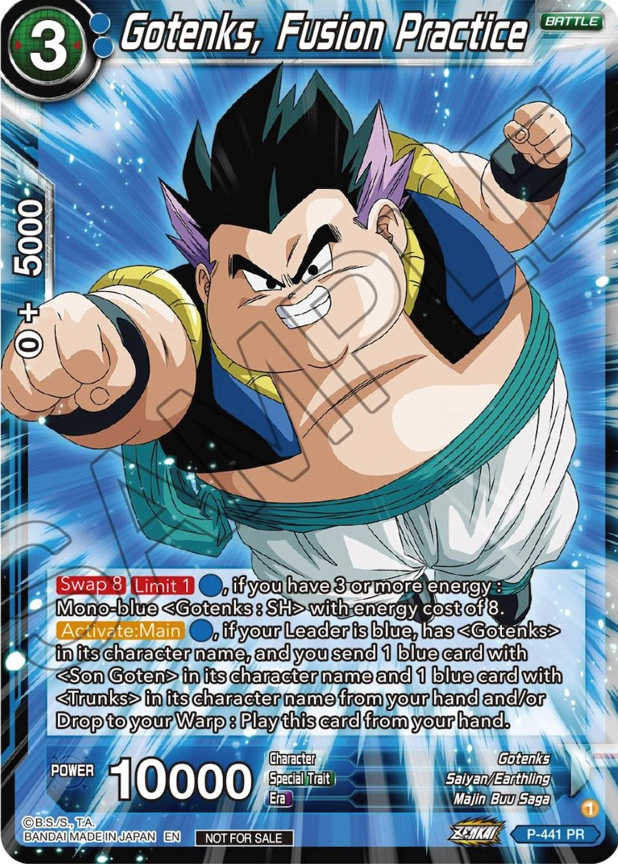 Image for Gotenks, Fusion Practice (Zenkai Series Tournament Pack Vol.2) (P-441) (TPR) - Dragon Ball Super: Masters