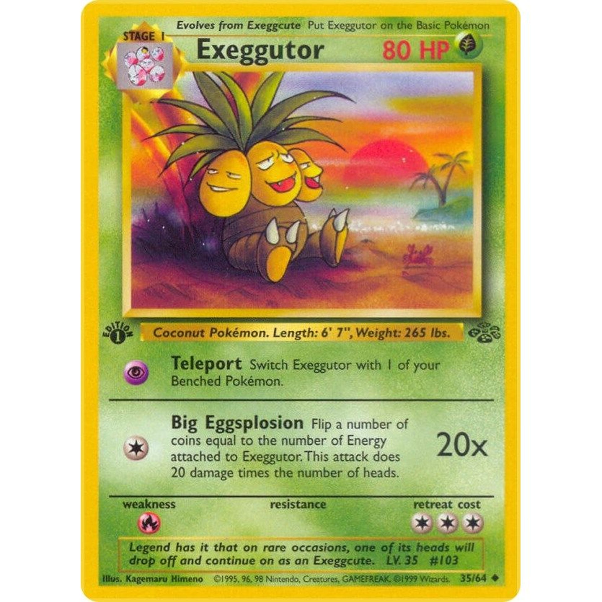 Image for Exeggutor (35/64) (JU) - Pokemon