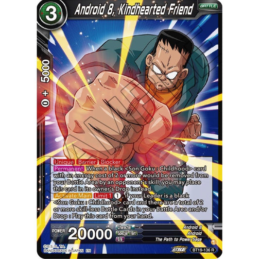 Image for Android 8, Kindhearted Friend (BT19-136) (DBS-B19) - Dragon Ball Super: Masters