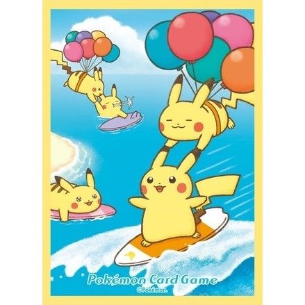 Image for Pokemon TCG: Pokemon Center Japan Exclusive Card Sleeves - Surfing Pikachu & Flying Pikachu (64-Pack) - Card Sleeves