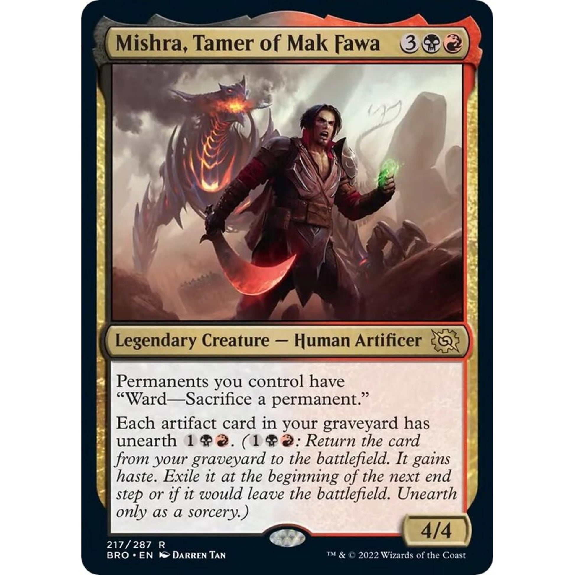Image for Mishra, Tamer of Mak Fawa (217) (BRO) - Magic: The Gathering