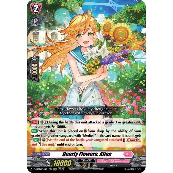 Image for Dearly Flowers, Alise (D-LBT03/011EN) (D-LBT03) - Cardfight Vanguard