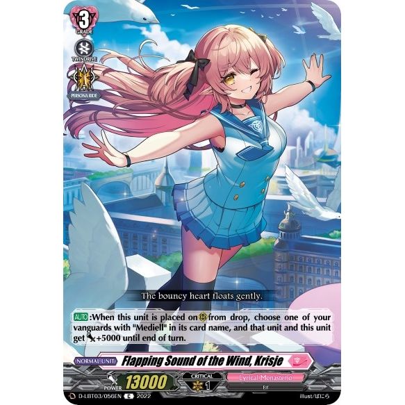 Image for Flapping Sound of the Wind, Krisje (D-LBT03/056EN) (D-LBT03) - Cardfight Vanguard