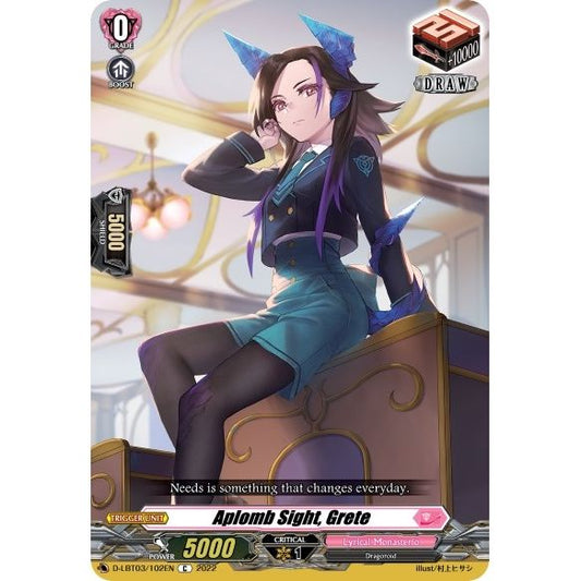 Image for Aplomb Sight, Grete (D-LBT03/102EN) (D-LBT03) - Cardfight Vanguard