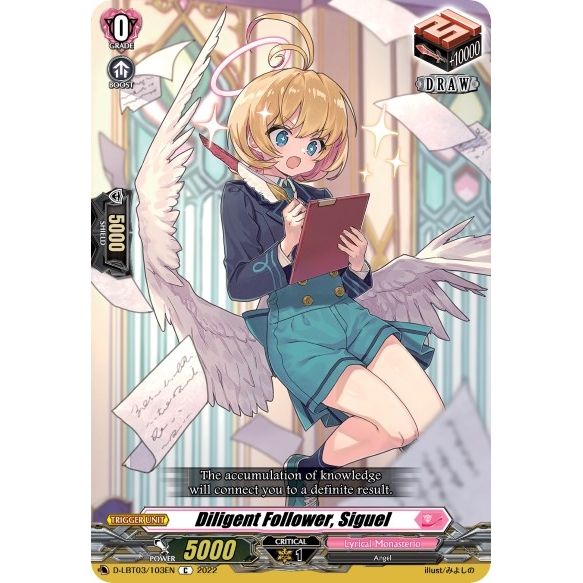 Image for Diligent Follower, Siguel (D-LBT03/103EN) (D-LBT03) - Cardfight Vanguard