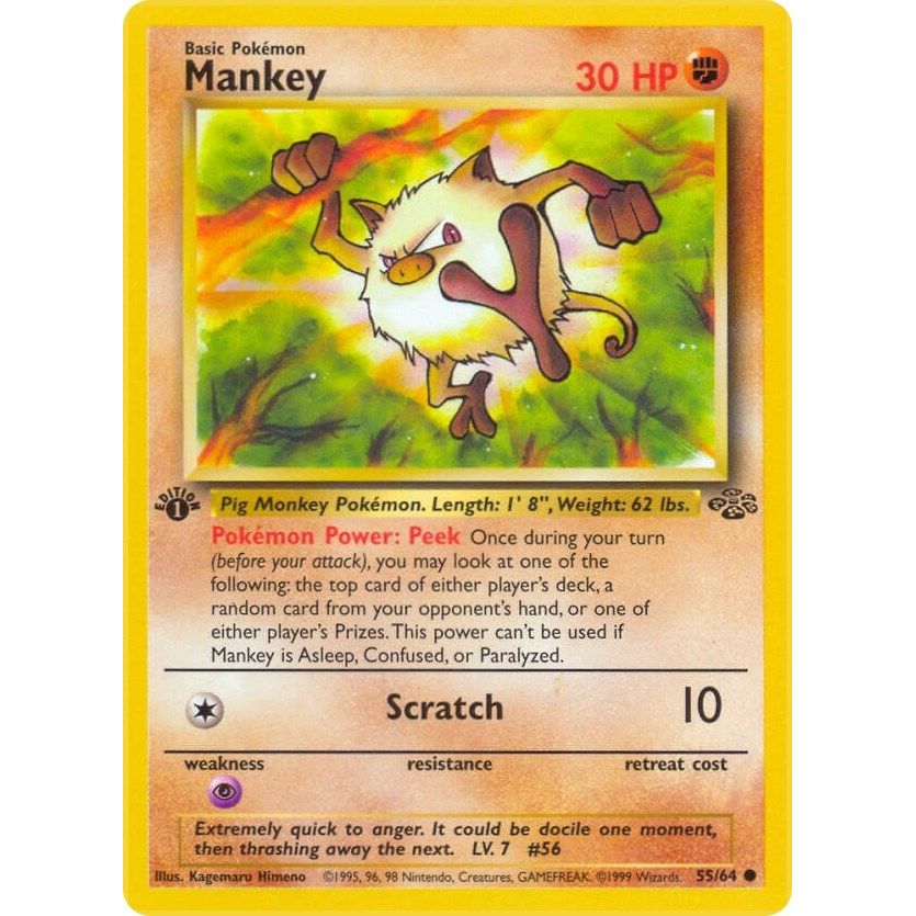 Image for Mankey (55/64) (JU) - Pokemon