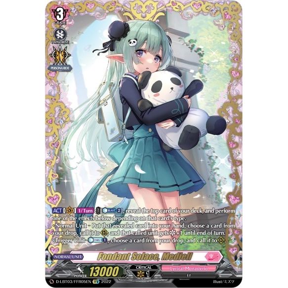 Image for Fondant Solace, Mediell (FFR) (D-LBT03/FFR05EN) (D-LBT03) - Cardfight Vanguard