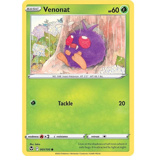 Image for Venonat (001/195) (SWSH12) - Pokemon