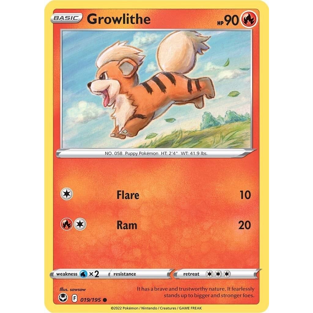 Image for Growlithe (019/195) (SWSH12) - Pokemon