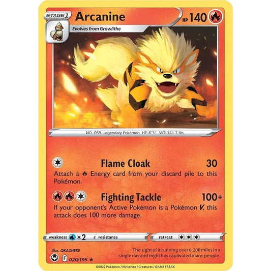 Image for Arcanine (020/195) (SWSH12) - Pokemon