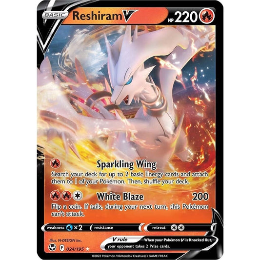 Image for Reshiram V (024/195) (SWSH12) - Pokemon