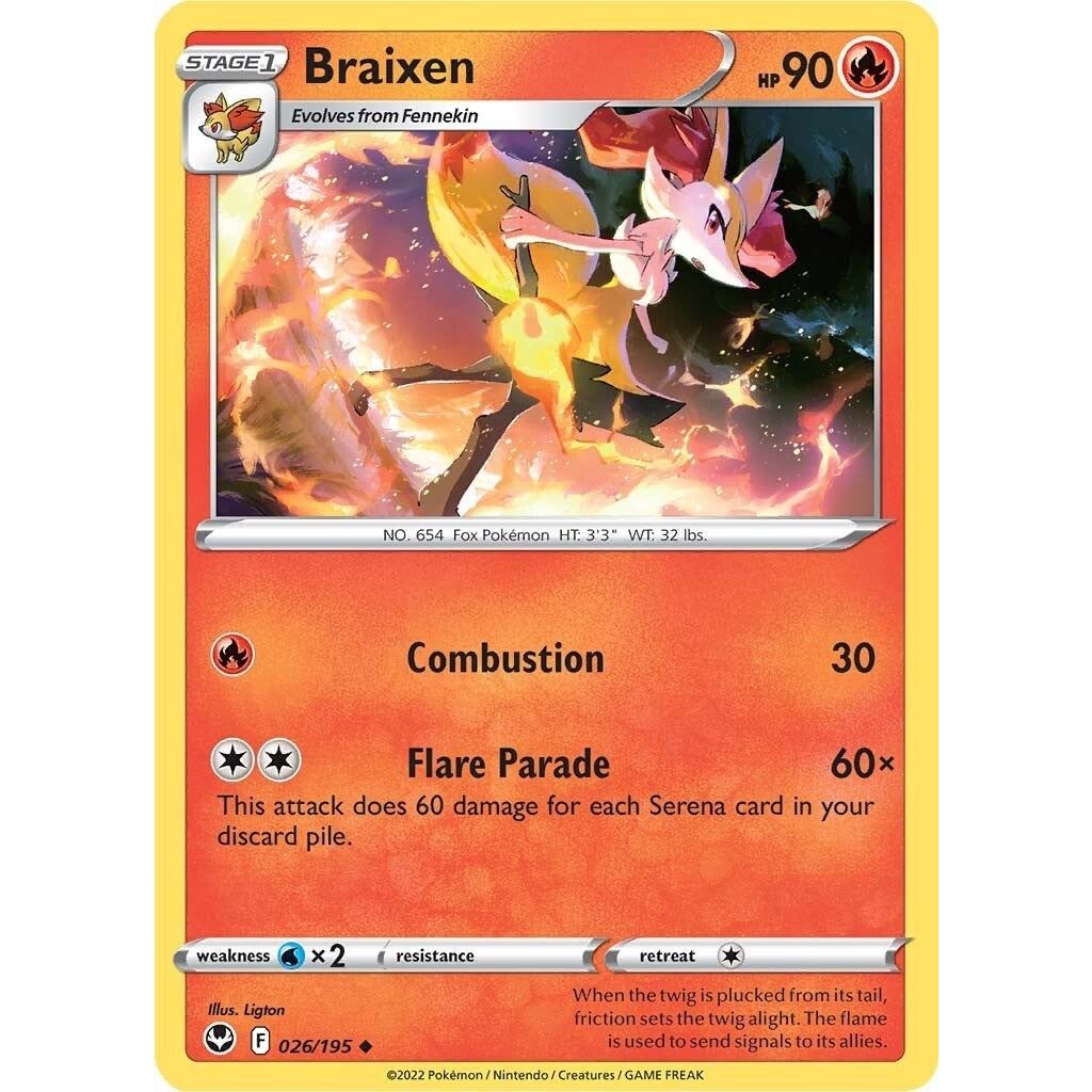 Image for Braixen (026/195) (SWSH12) - Pokemon
