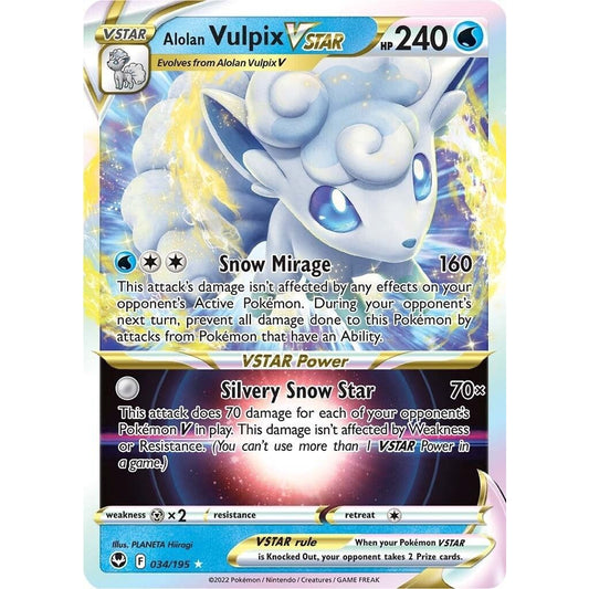 Image for Alolan Vulpix VSTAR (034/195) (SWSH12) - Pokemon