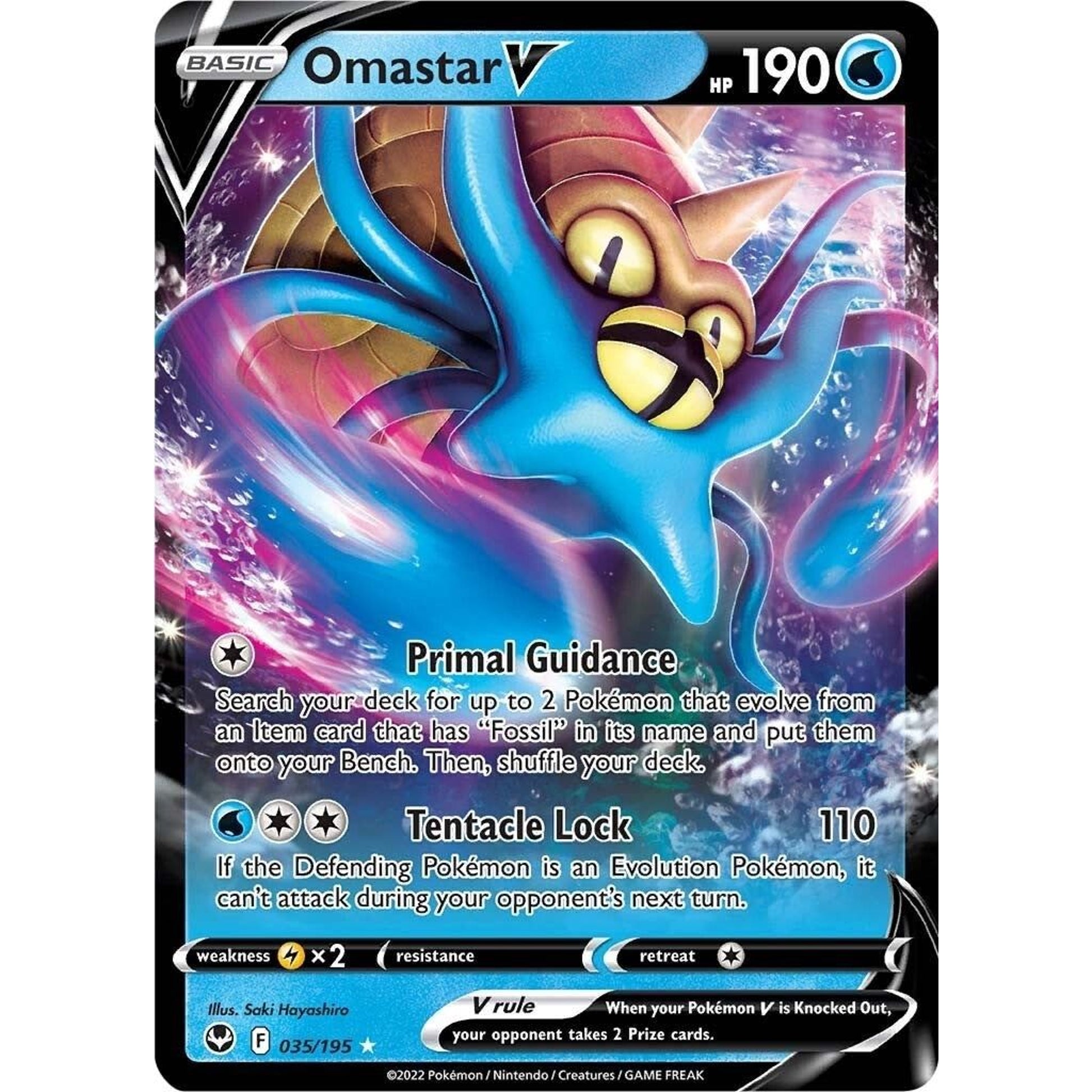 Image for Omastar V (035/195) (SWSH12) - Pokemon