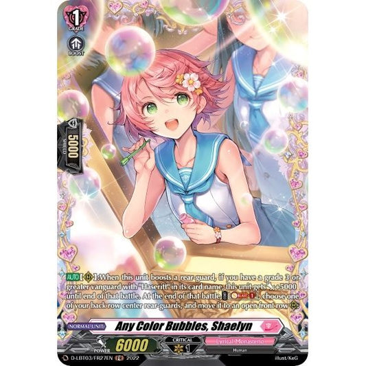 Image for Any Color Bubbles, Shaelyn (FR) (D-LBT03/FR27EN) (D-LBT03) - Cardfight Vanguard