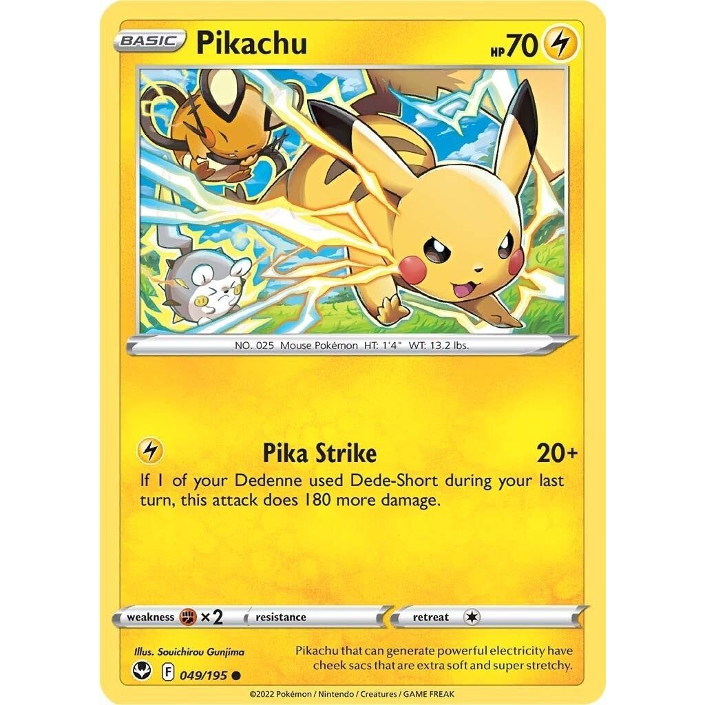 Image for Pikachu (049/195) (SWSH12) - Pokemon