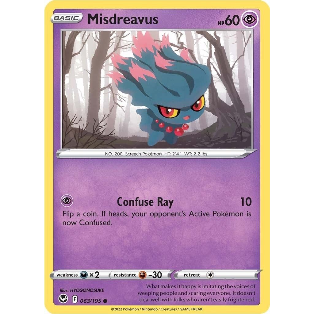 Image for Misdreavus (063/195) (SWSH12) - Pokemon
