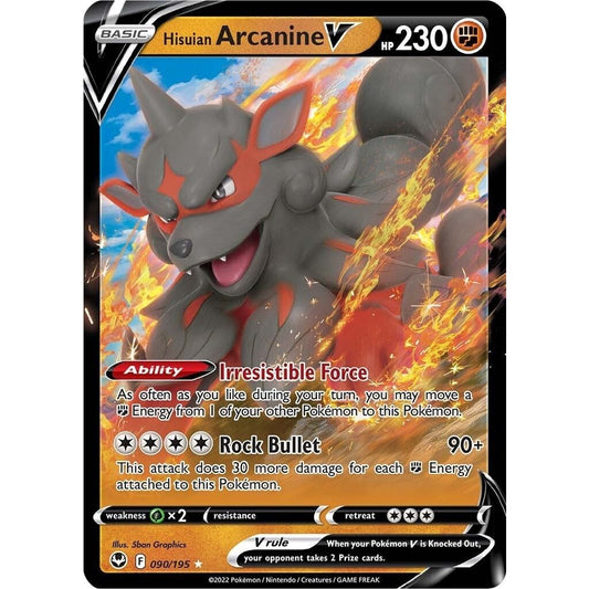 Image for Hisuian Arcanine V (090/195) (SWSH12) - Pokemon