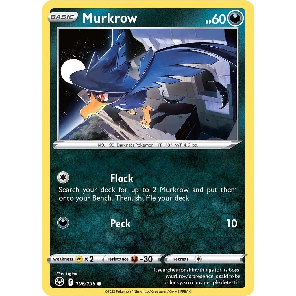 Image for Murkrow (106/195) (SWSH12) - Pokemon